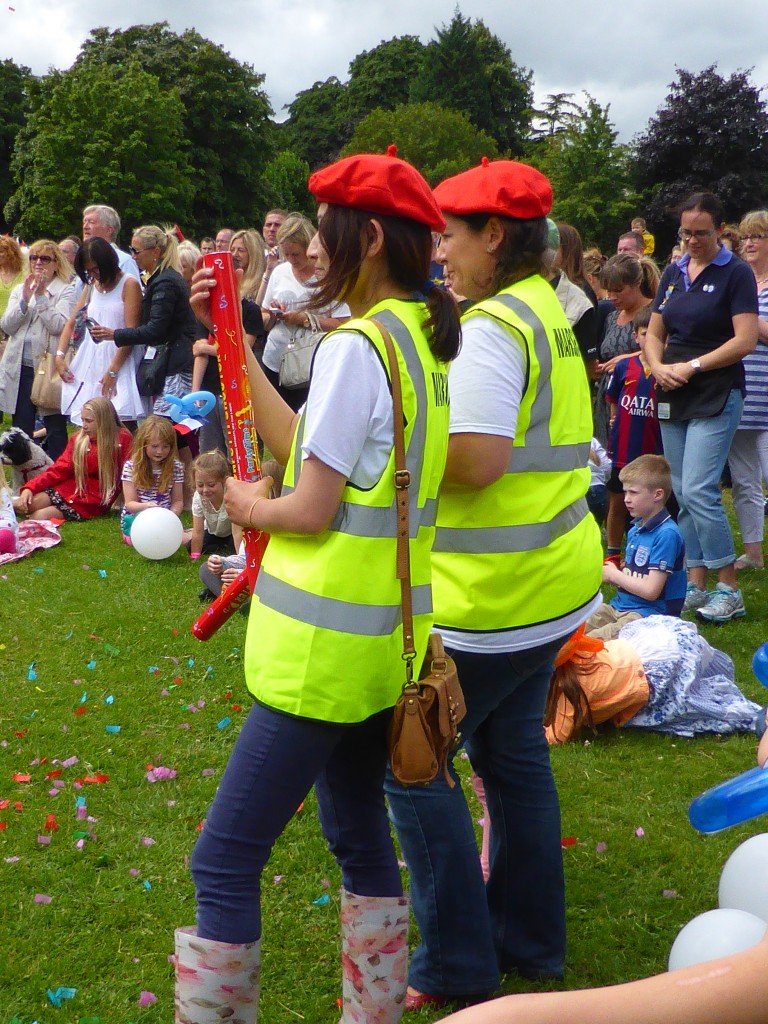Volunteers Rocking The Red Berets at Altrincham French Festival