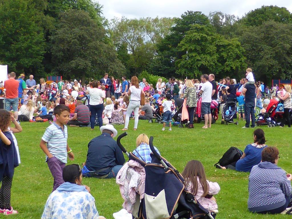 Crowds Enjoying The Day at Altrincham French Festival