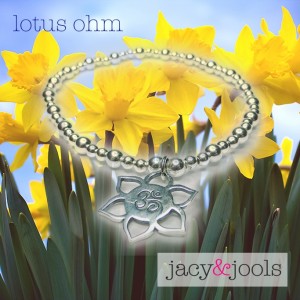 Sterling Silver Lotus Ohm from Jacy & Jools