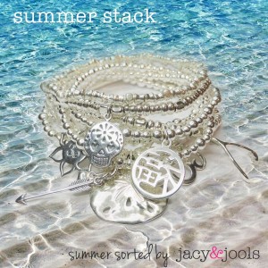 Sterling Silver Stack of Summer Bracelets from Jacy & Jools