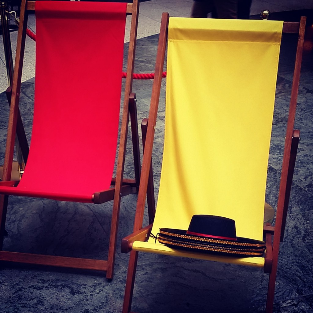 Deckchairs in the Arndale Centre